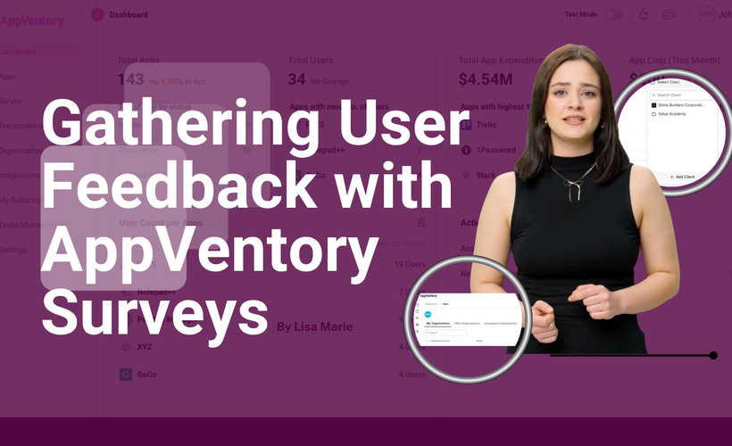 Gathering User Feedback with AppVentory Surveys
