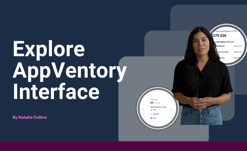 Explore AppVentory Interface