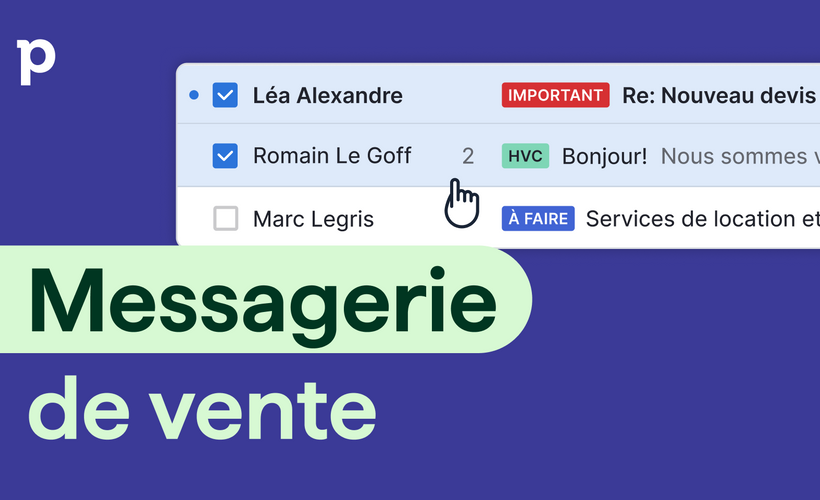 Centraliser tous vos e-mails avec la Messagerie de vente de Pipedrive