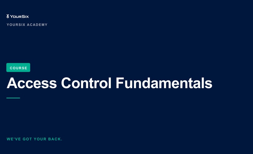 Access Control Fundamentals