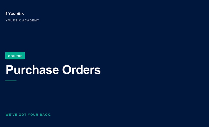 Purchase Orders