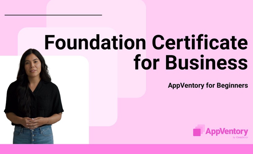 AppVentory for Business : Foundation