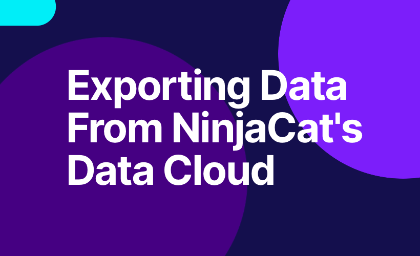 Exporting Data From NinjaCat's Data Cloud