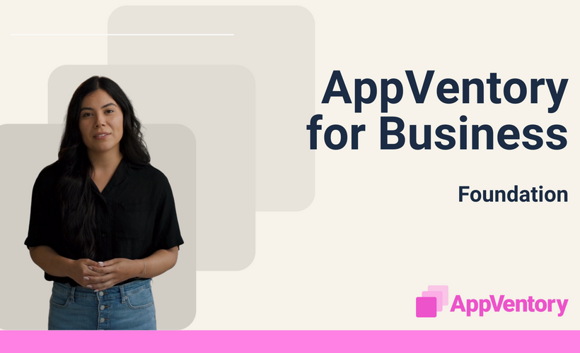 AppVentory for Business : Foundation