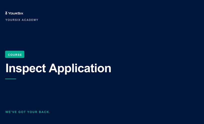 Inspect Application